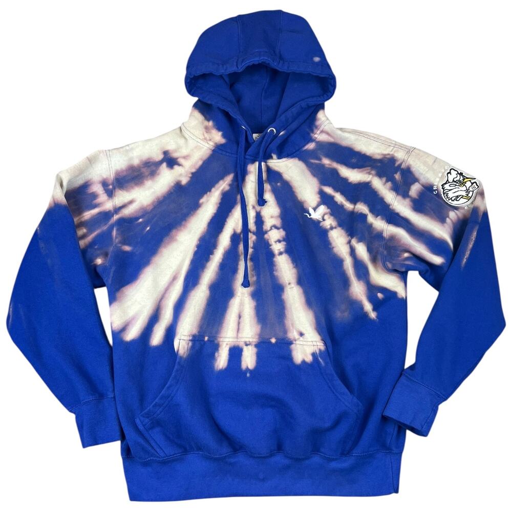 Chinatown Market Egrets Blue Tie Dye Hoodie Chenille Patch Men’s L